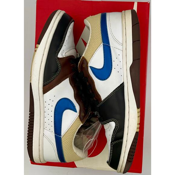 COURT FORCE LOW PREMIUM White/Military Blue-Bison  313940 141 Sz 8.5 #206 - Picture 3 of 11